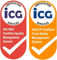 We are ISO 9001: 2015 & HACCP Certified