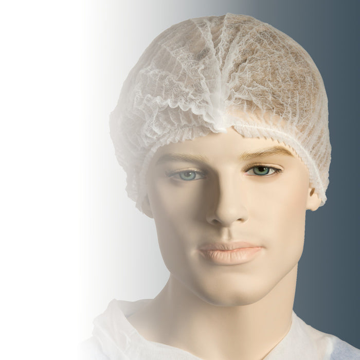 White Crimped 21" Berets