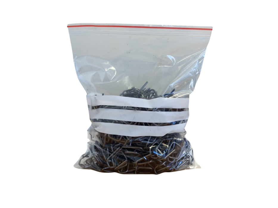 Clear with White Panel Ziplock Resealable Bags 230mm x 300mm 40um