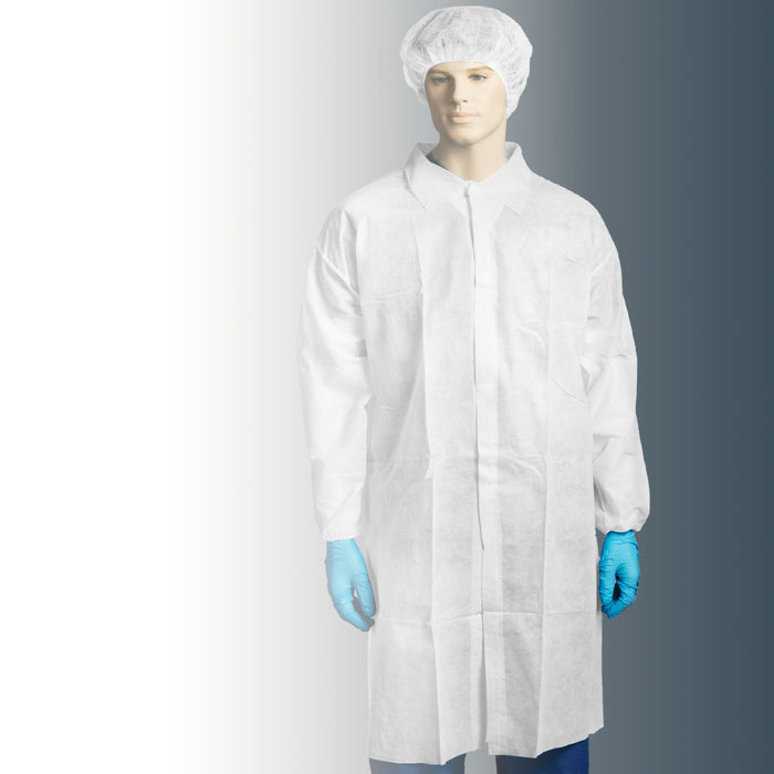 White Lab Coats 40GSM Velcro Fastner XXXLarge