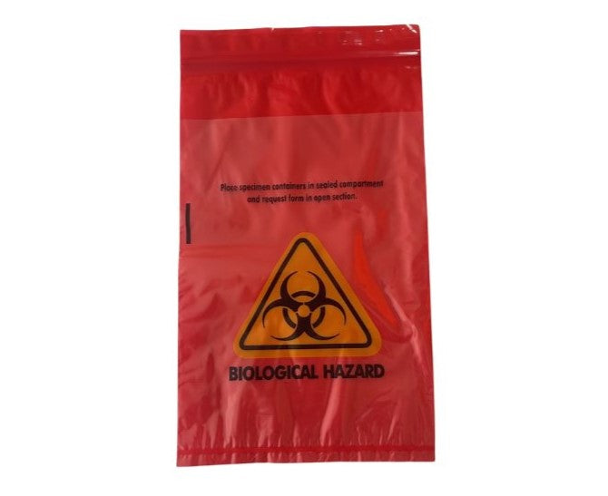 Red Specimen Collection Bags