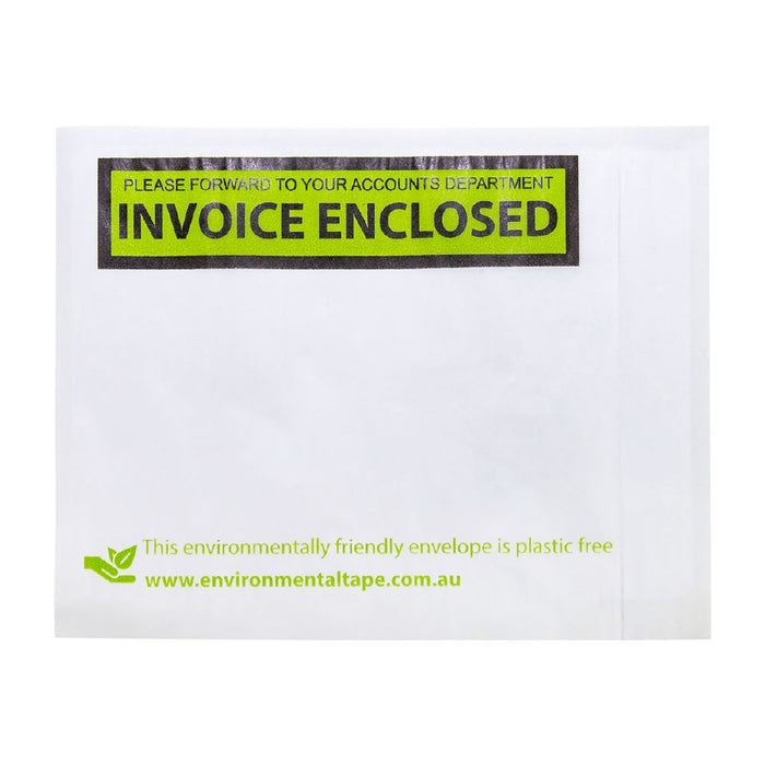 White 'Invoice Enclosed' Ecolope