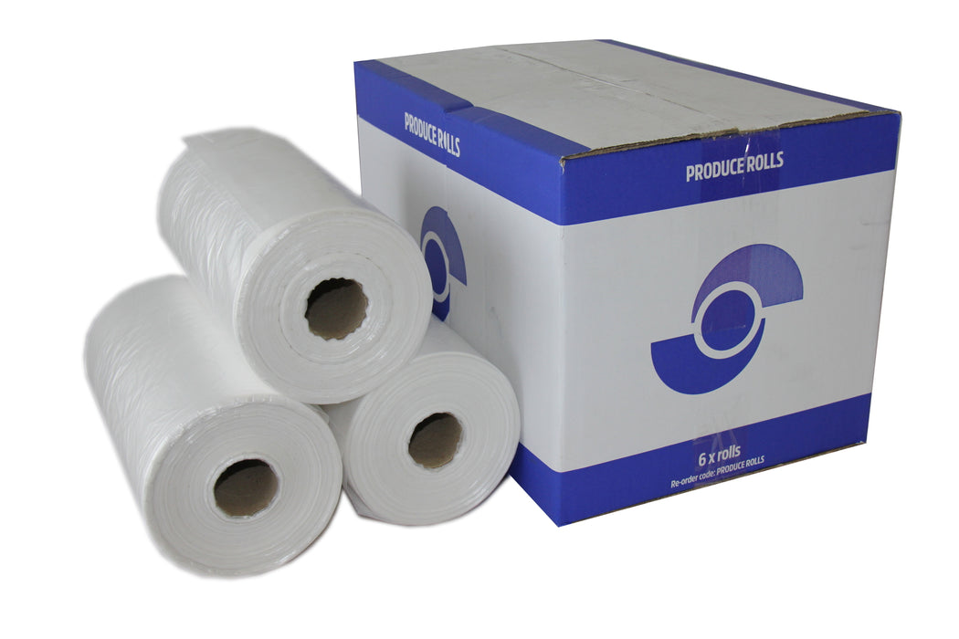 Embossed HDPE Produce Rolls 14um