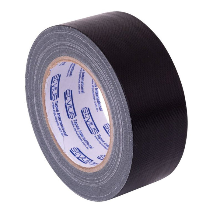 Stylus Black General Purpose Cloth Tape 48mm