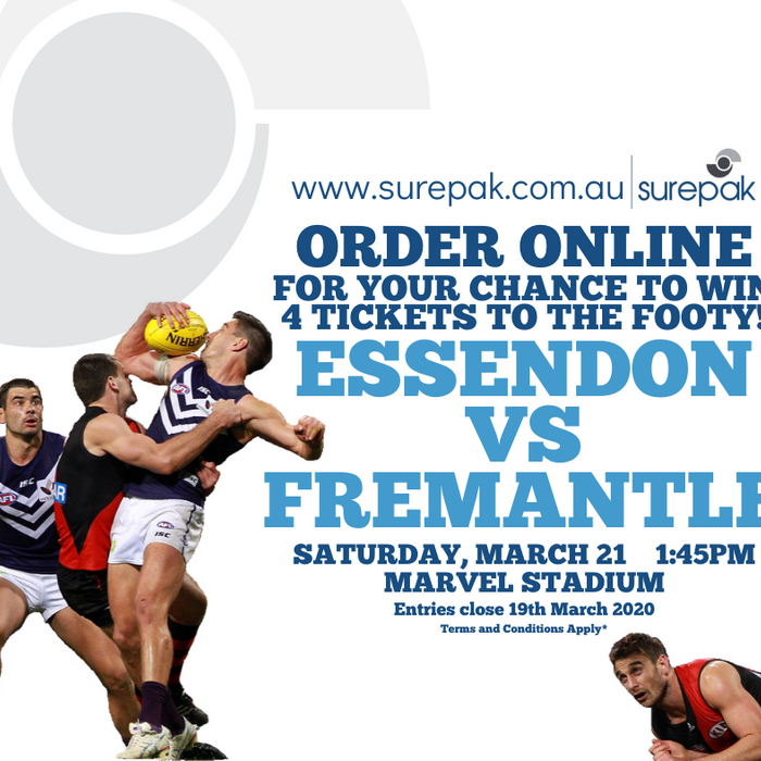 Order online for your chance to win tickets to the footy!