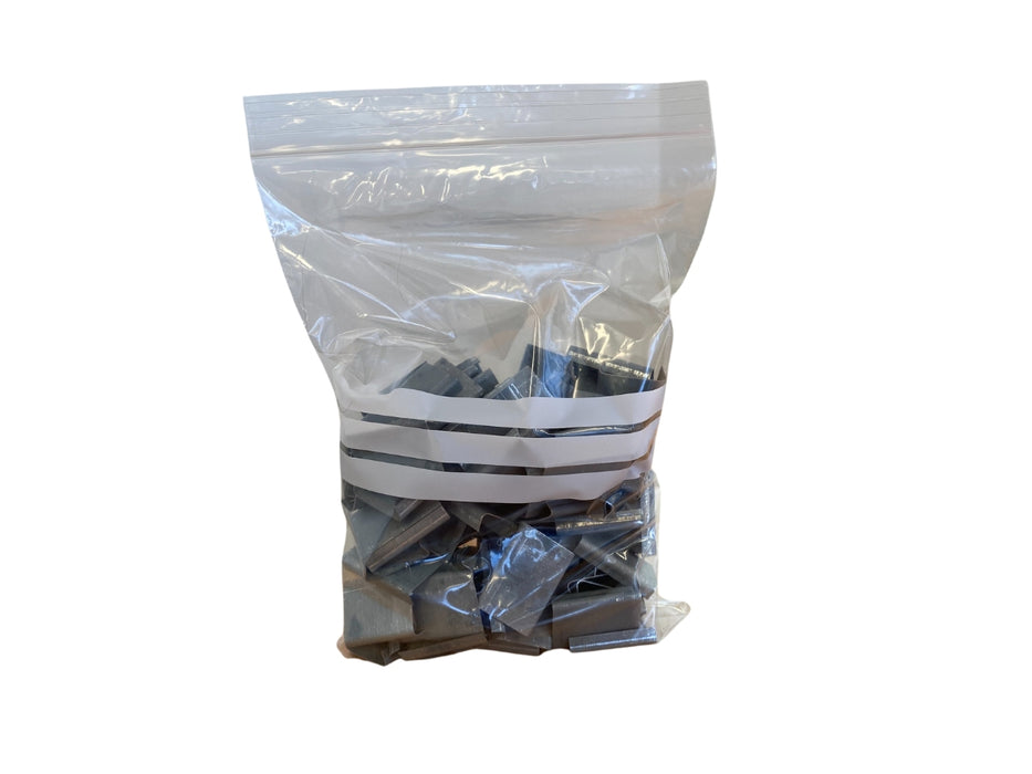 Clear with White Panel Ziplock Resealable Bags 150mm x 230mm 40um
