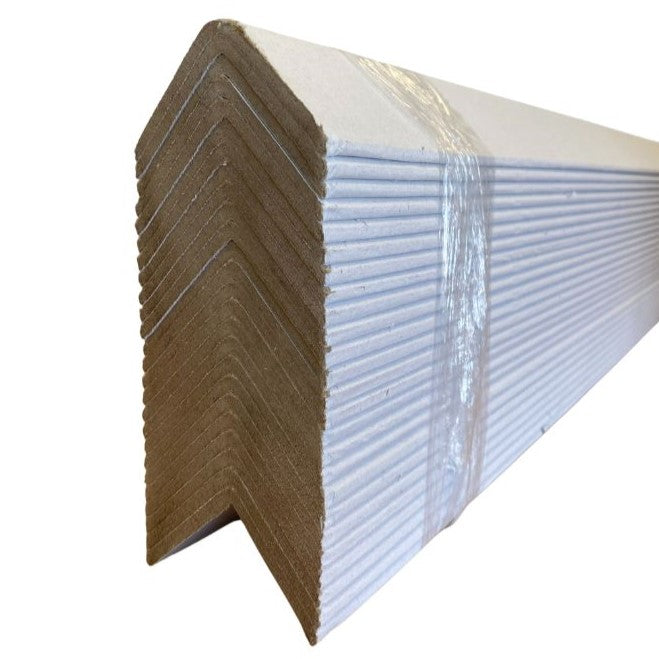 White Cardboard Edge Protection 60mm x 60mm x 2100mm
