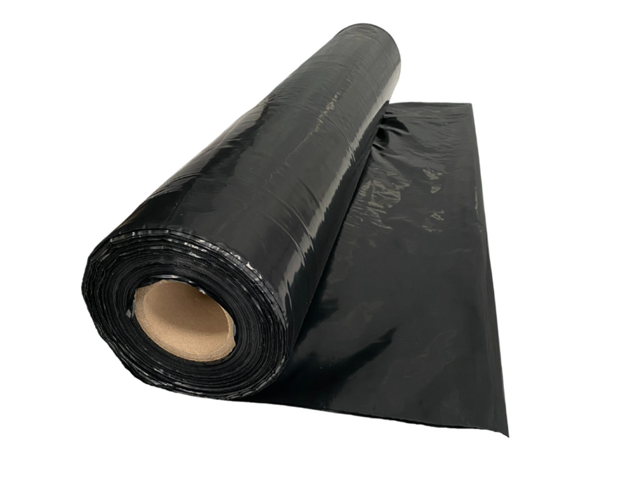Black Poly Builders Film 2/4m x 100m 100um