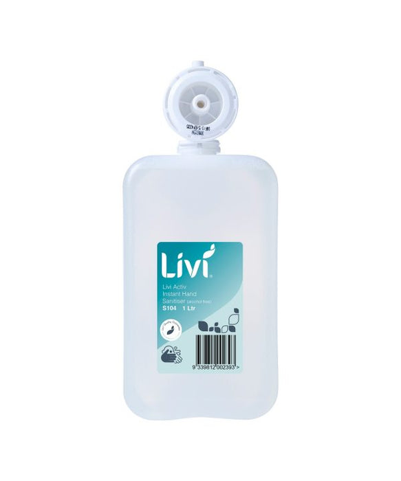 Livi Activ Instant Hand Sanitiser (Alcohol Free) Pod 1 Litre 6 Pods/CTN
