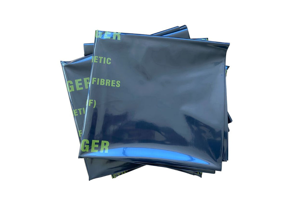 Printed Black Synthetic Mineral Fibre Bags 900mm x 1200mm 200um Carton