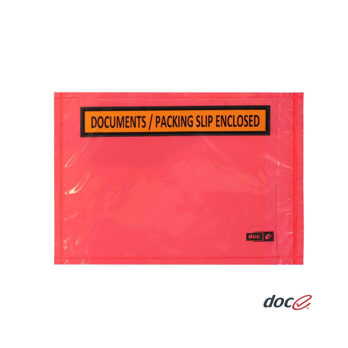 Red 'Documents Enclosed' Doculopes - Premium Quality Australia | Surepak
