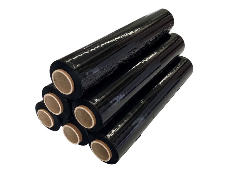 Black Hand Stretch Film Pallet Wrap SurewrapMax X-treme 500mm x 300m 15um 6 ROLLS/CTN