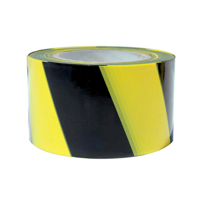 Barrier Tape Yellow/Black 75mm x 100m