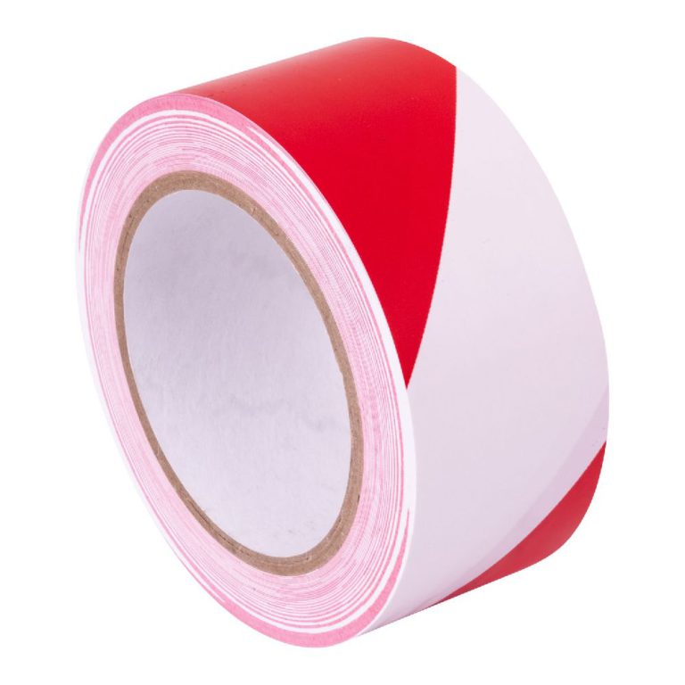 PVC Safety Marking Red/White 48mm - Premium Quality Australia | Surepak