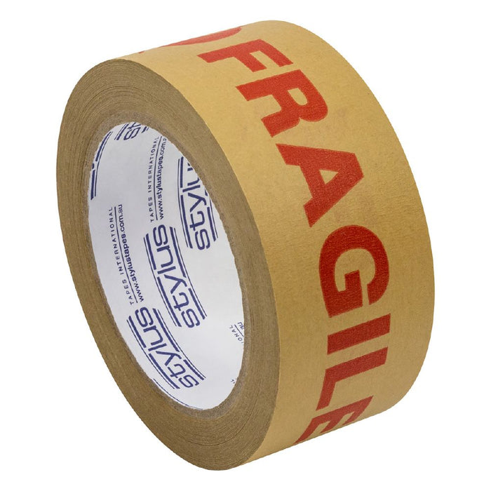 Stylus Paper 'URGENT' Tape Red/Brown 48mm