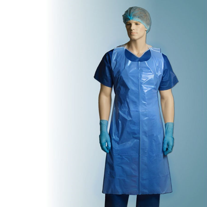 Disposable Blue LDPE Apron