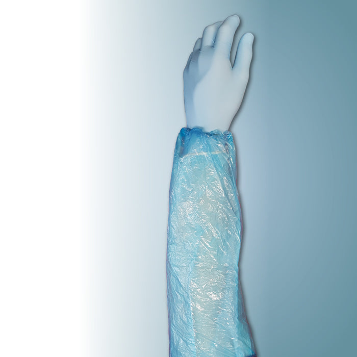 Disposable Blue PE Sleeves 20cm x 40cm