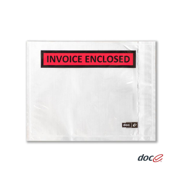White 'Invoice Enclosed' Doculopes