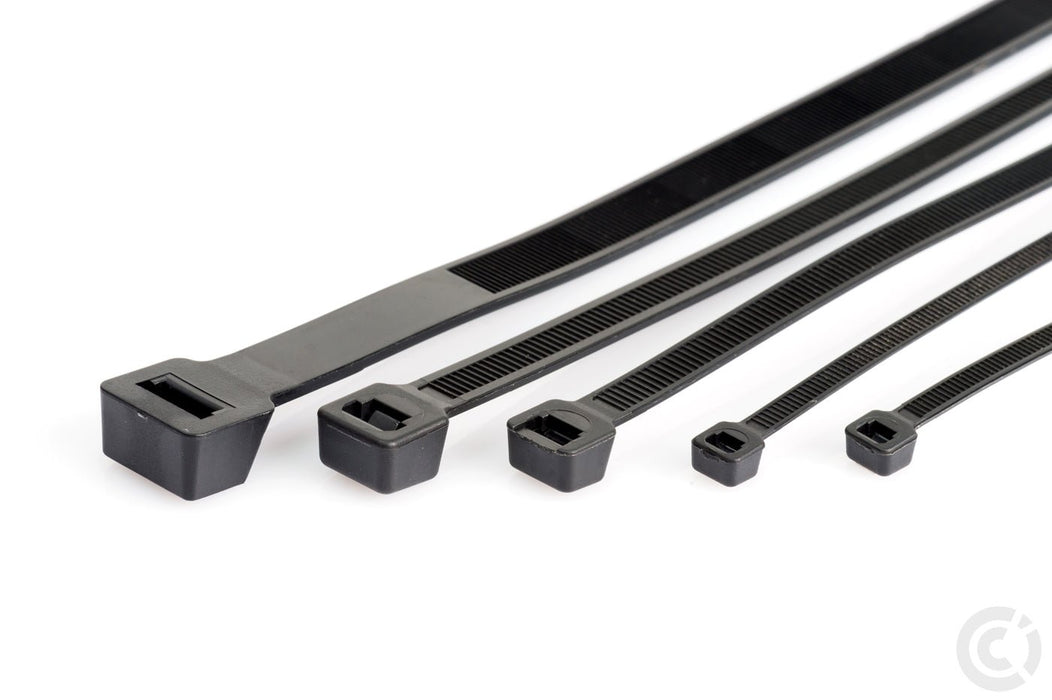 Black Medium Duty Cable Ties 4.4mm x 300mm