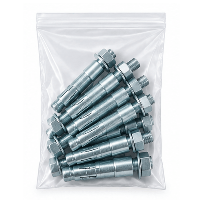 Clear Heavy Duty Ziplock Resealable Bags 230mm x 305mm 100um