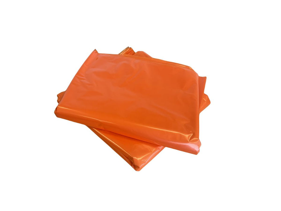 72Lt Orange Heavy Duty LDPE Bags 660mm x 1020mm 60um