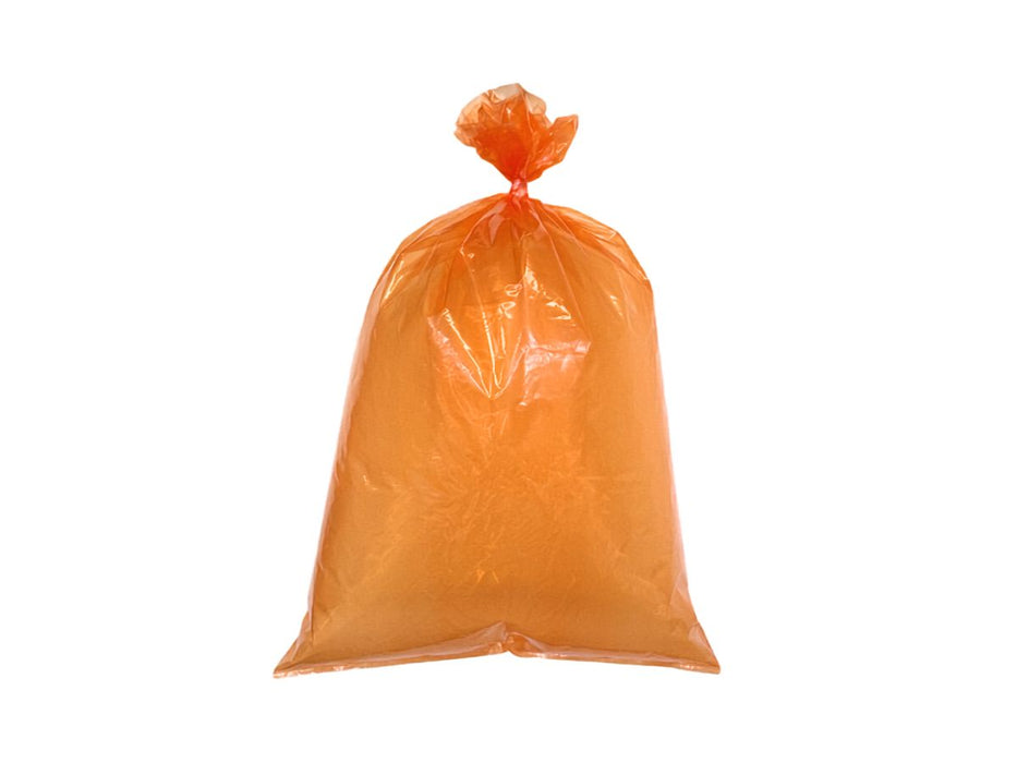 72Lt Orange Heavy Duty LDPE Bags 660mm x 1020mm 60um