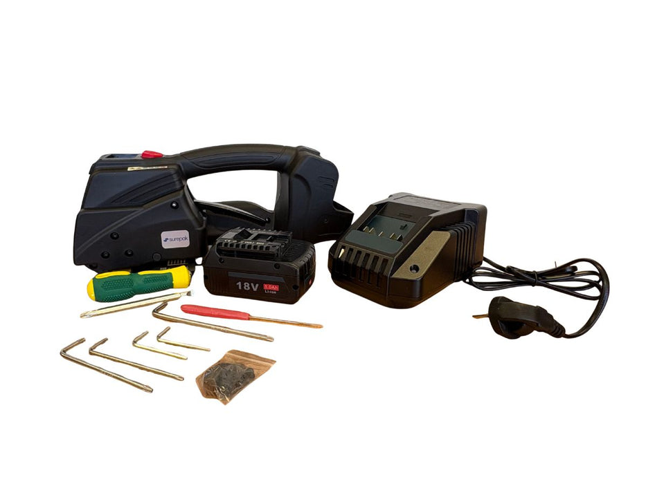 PET & PP Combo Battery Strapping Tool - Heavy Duty (Tension 40-400kg)