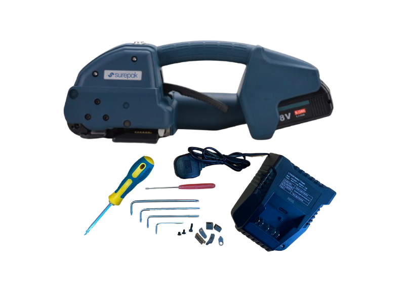PET & PP Combo Battery Strapping Tool - Heavy Duty (Tension 40-400kg)