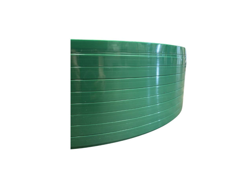 Green Smooth PET Strapping 710kg Break Load 19mm x 750m 1mm