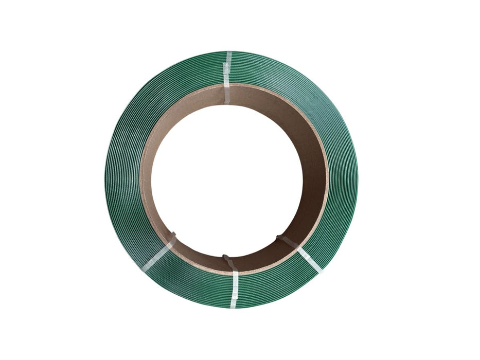 Green Embossed PET Strapping 710kg Break Load 19mm x 800m 1mm